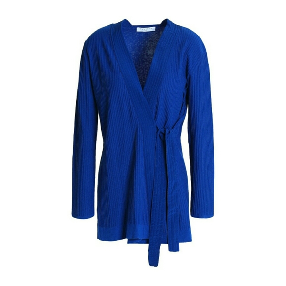 Sandro Paris Blue Kimono Light Knit Cardigan - Picture 5 of 15